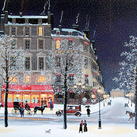 ミッシェル・ドラクロワの絵画作品　タイトルは、忘れがたき夕べ